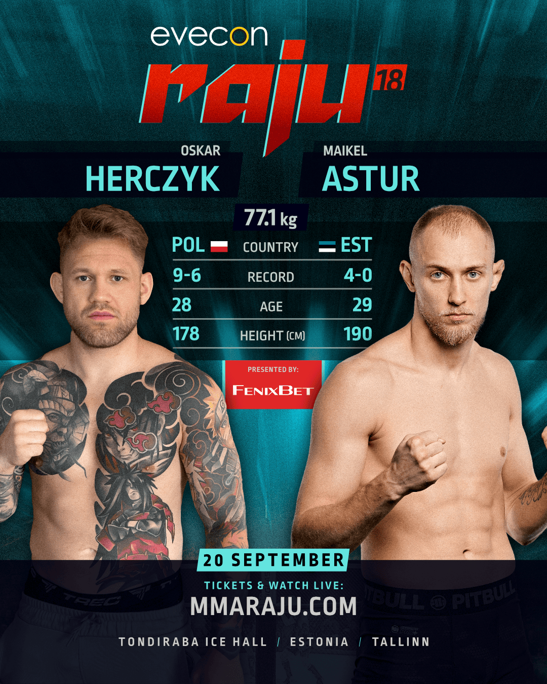 Evecon RAJU 18 – peamatš Astur vs Herczyk (promo)