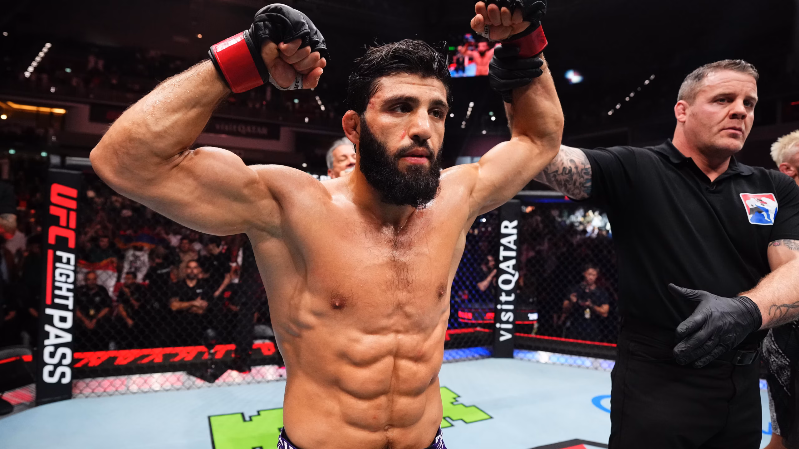 UFC Fight Night Tsarukyan vs Hooker results from Qatar: full card recap, main event breakdown, bonuses and what Tsarukyan’s dominant win means for the title race.